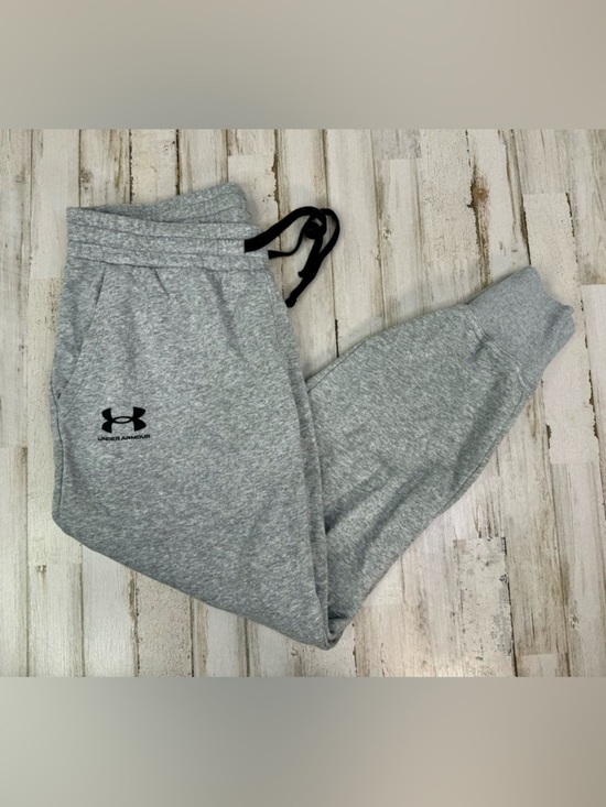 Other - Under Armour Joggers Mens Large Gray Loose Drawstring Fleece Tapered Sweatpants